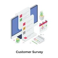 Customer Survey Concepts vector