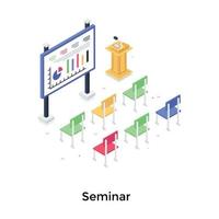 Trendy Seminar Concepts vector