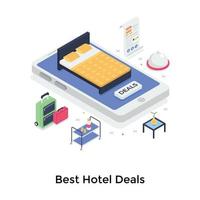 Best Hotel Deals vector