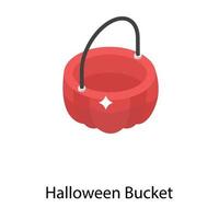Halloween Bucket Concepts vector