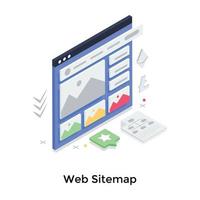 Web Sitemap Concepts vector