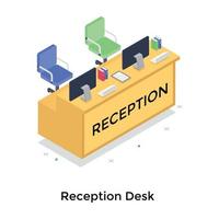 Trendy Reception Concepts vector