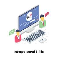 Interpersonal Skills Concepts vector