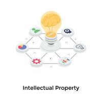 Intellectual Property Concepts vector