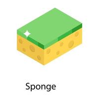 Trendy Sponge Concepts vector