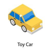 conceptos de coches de juguete vector