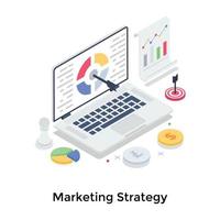 Marketing Strategy Concepts vector