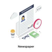 Trendy Newspaper Concepts vector