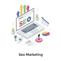 Seo Marketing Concepts vector