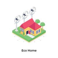 conceptos de hogar ecológico vector