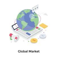 Global Market Concepts vector