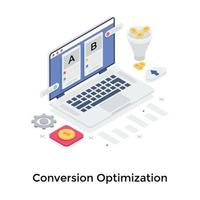 Conversion Optimization Concepts vector