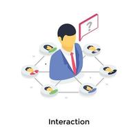 Trendy Interaction Concepts vector