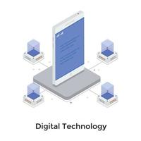 Digital Technology Concepts vector