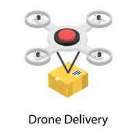 Drone Delivery Concepts vector