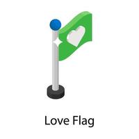 conceptos de bandera de amor vector