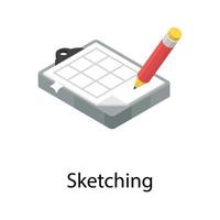 Trendy Sketching Concepts vector