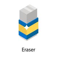 Trendy Eraser Concepts vector