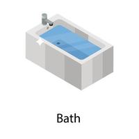 Trendy Bath Concepts vector