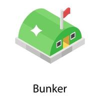 Trendy Bunker Concepts vector