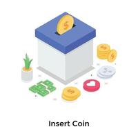 Insert Coin Concepts vector