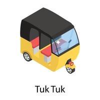 Tuk Tuk Concepts vector