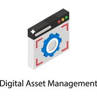 Digital Asset Management vector