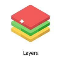 Trendy Layers Concepts vector