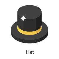 Trendy Hat Concepts vector