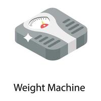 Weight Machine Concepts vector