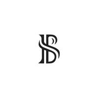 bs logo design vector