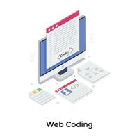 Web Coding Concepts vector