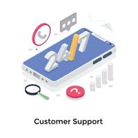 conceptos de soporte al cliente vector