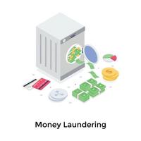 Money Laundering Concepts vector