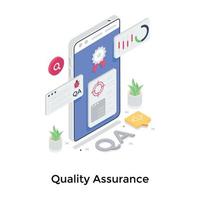 Quality Assurance Concepts vector