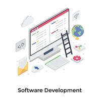 conceptos de desarrollo de software vector