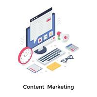 Content Marketing Concepts vector