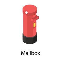 Trendy Mailbox Concepts vector