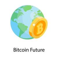 Bitcoin Future Concepts vector