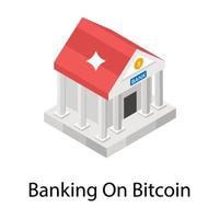 banca en bitcoin vector