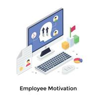 conceptos de motivación de los empleados vector