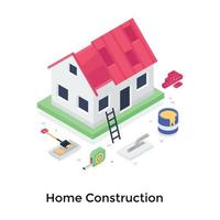 conceptos de construccion de casas vector