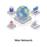 WAN Network Concepts vector