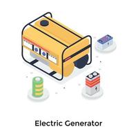 Electric Generator Concepts vector