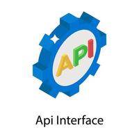 Api Interface Concepts vector