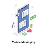 Mobile Messaging Concepts vector