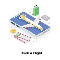 Book A Flight vector