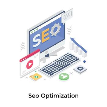 Seo Optimization Concepts vector