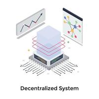 Decentralization System Concepts vector