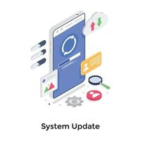 System Update Concepts vector